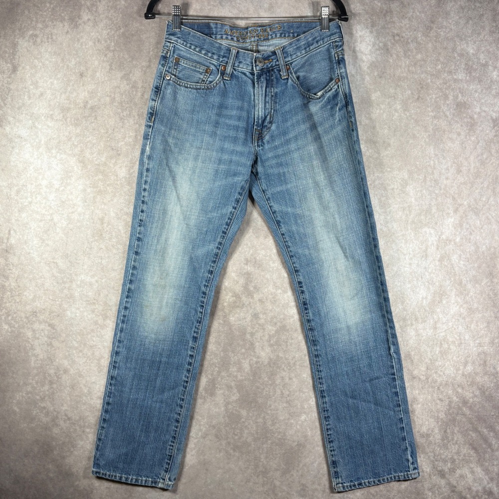 American Eagle Jeans Men 28x30 Blue Original Straight Classic Denim Faded Casual